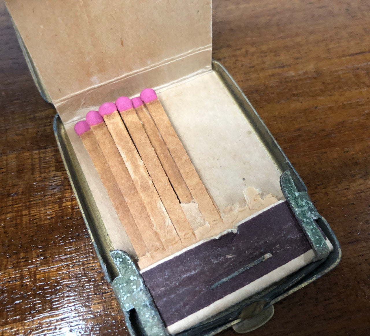 Antique Deco Style Match Holder