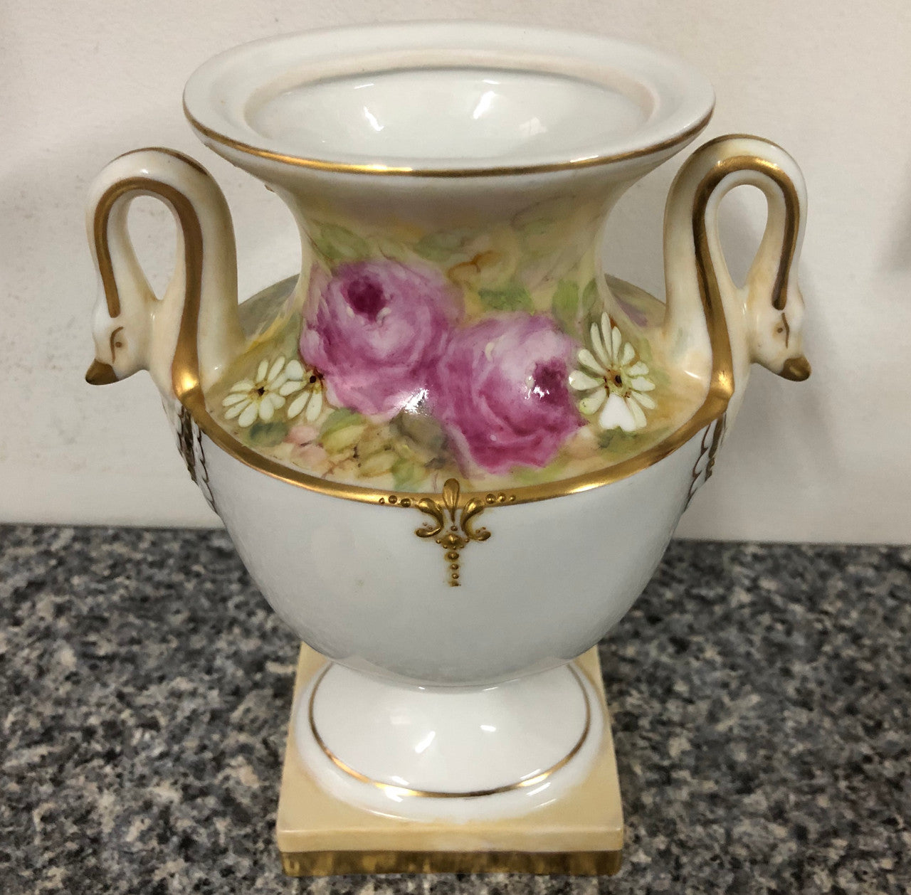 Beautiful Hand Painted Decorative Lidded Vase