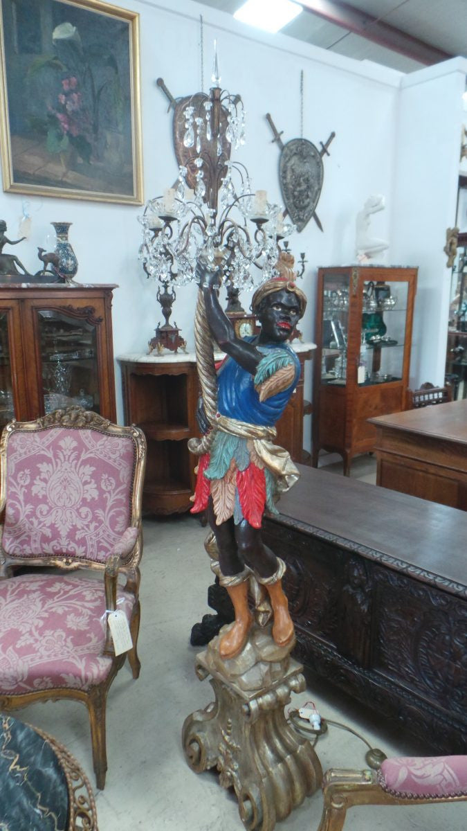 Fabulous Blackamoor Floor Lamp
