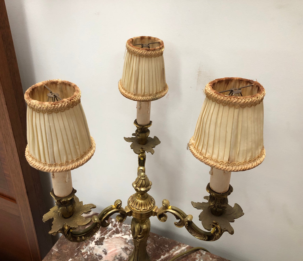Gorgeous pair of Antique French Gilt Bronze Girandoles
