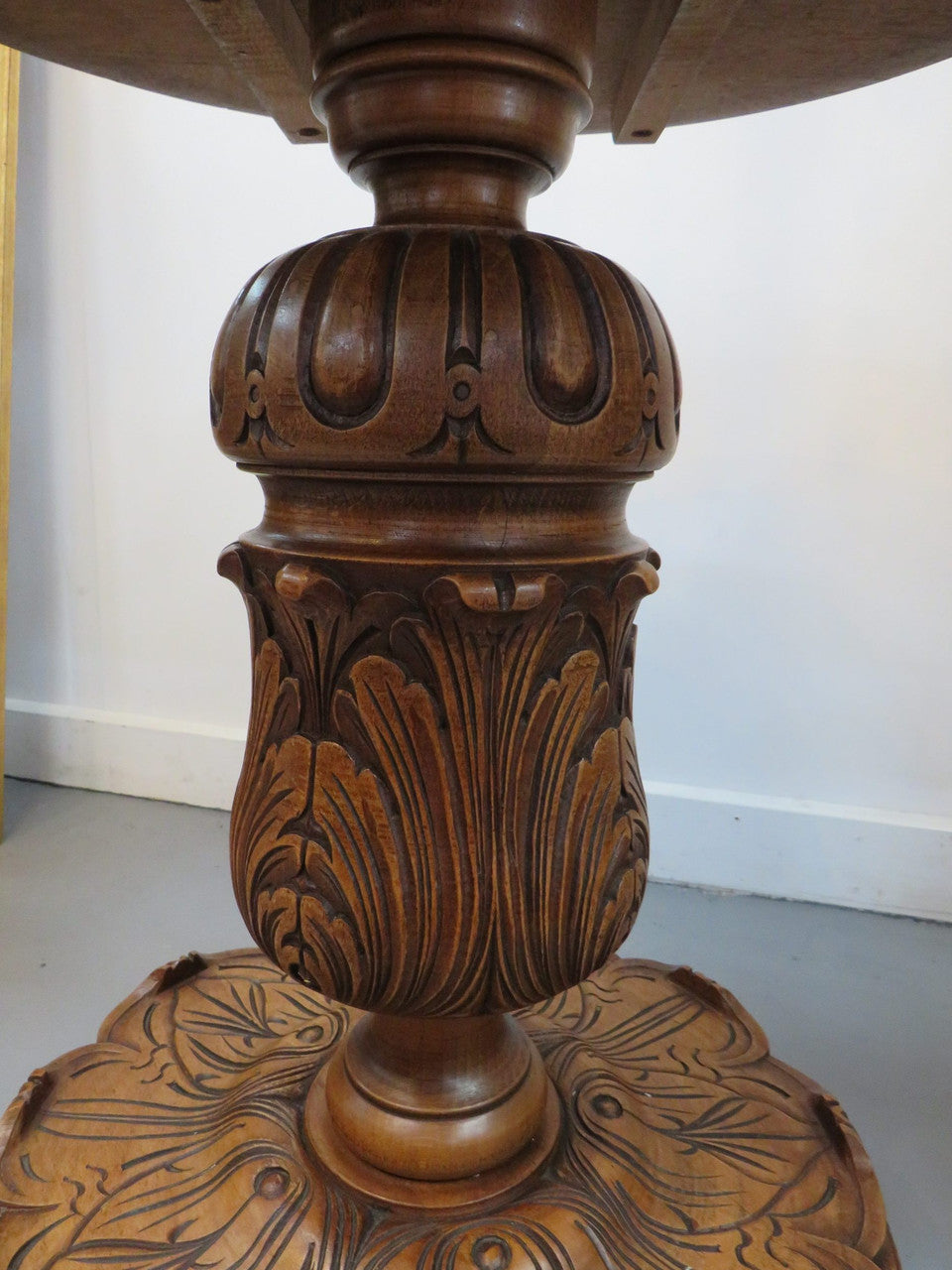 French Oak And Fruitwood Standard Lamp