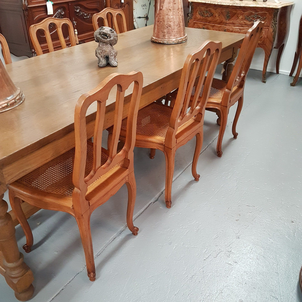 Set Of Six French Louis XV Style Dining Chairs