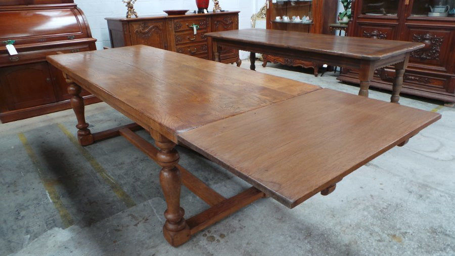French Oak Dining Extension Table