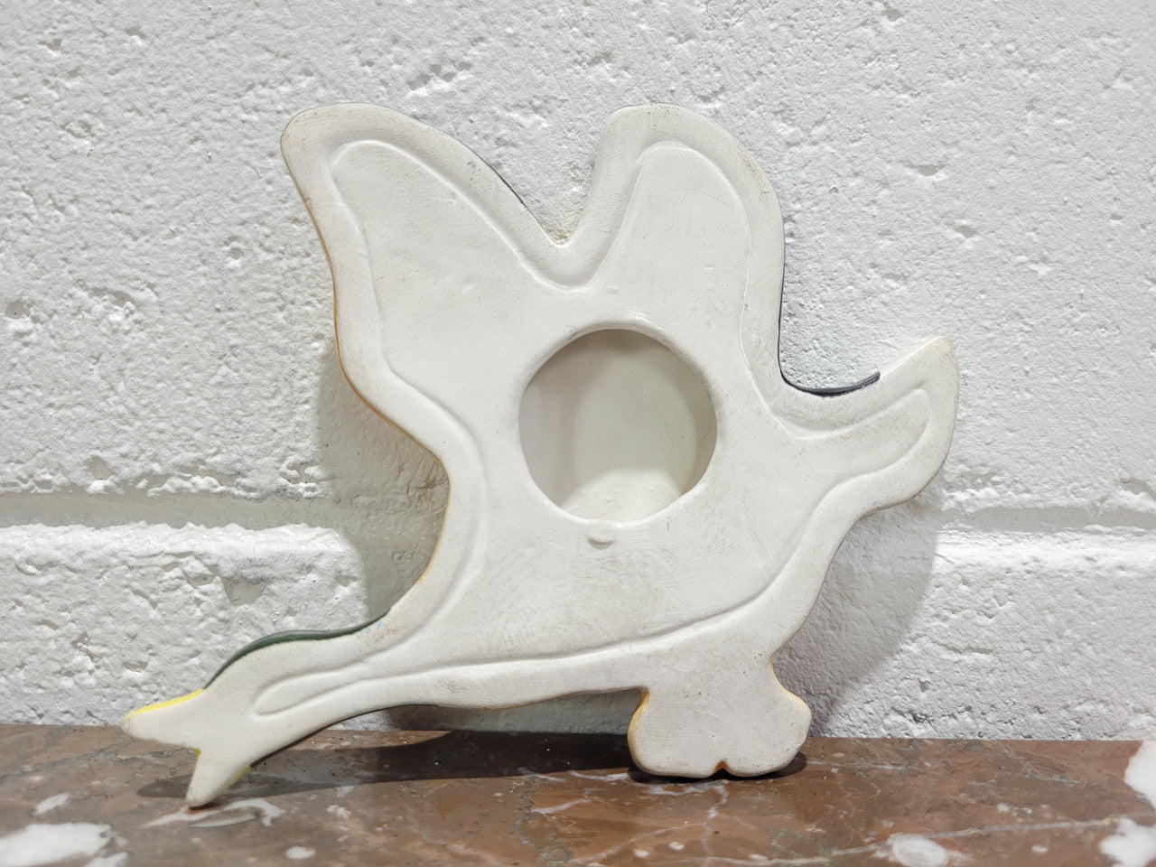 Set of three Vintage wall hanging flying ducks. In good original condition with crazing but no cracks or chips. Please view photos as they help form part of the description.