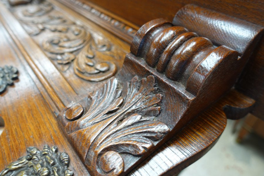 French Oak Coat- Hat Rack