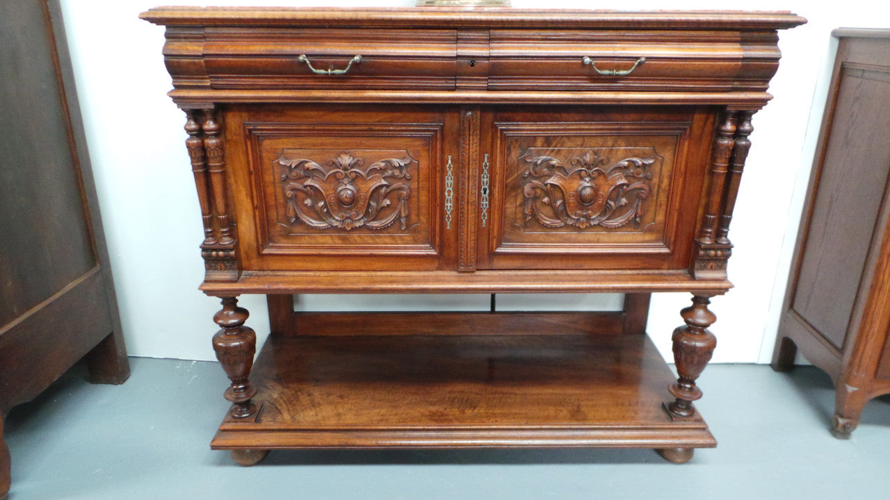 Antique 19th Century French Walnut Buffet
