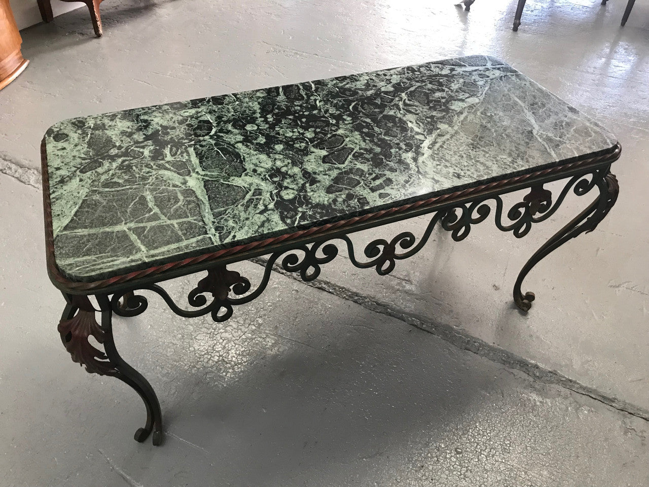 Stunning French Wrought Iron Coffee Table