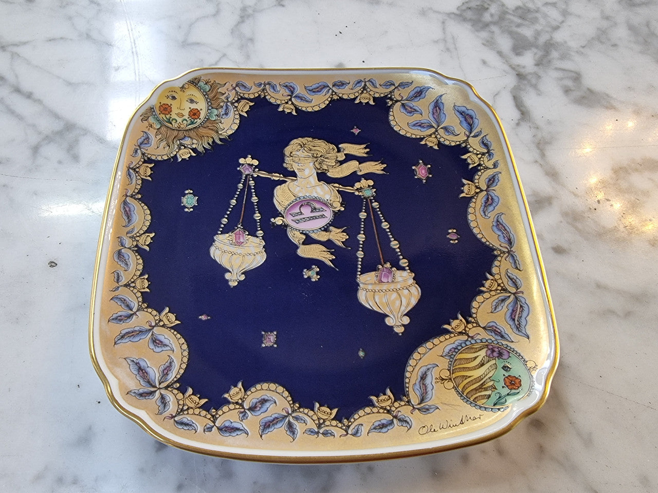 Hutschenreuther Sign of Zodiac Plate “Libra”