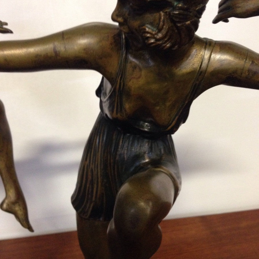 French Art Deco Bronze Dancers Duvernet