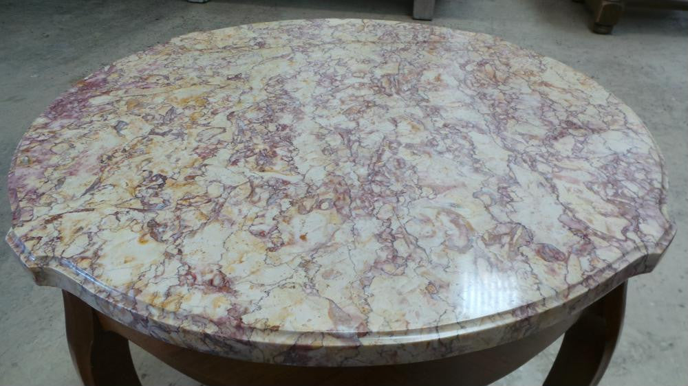 French Marble Top Coffee Table-1