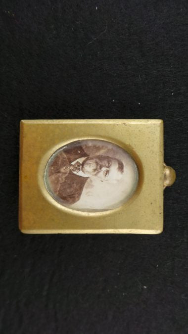 Miniature Antique Brass Picture Holder
