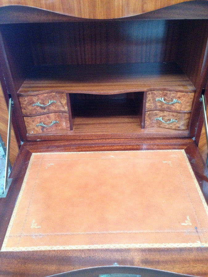 French Marquetry Inlaid Abattant