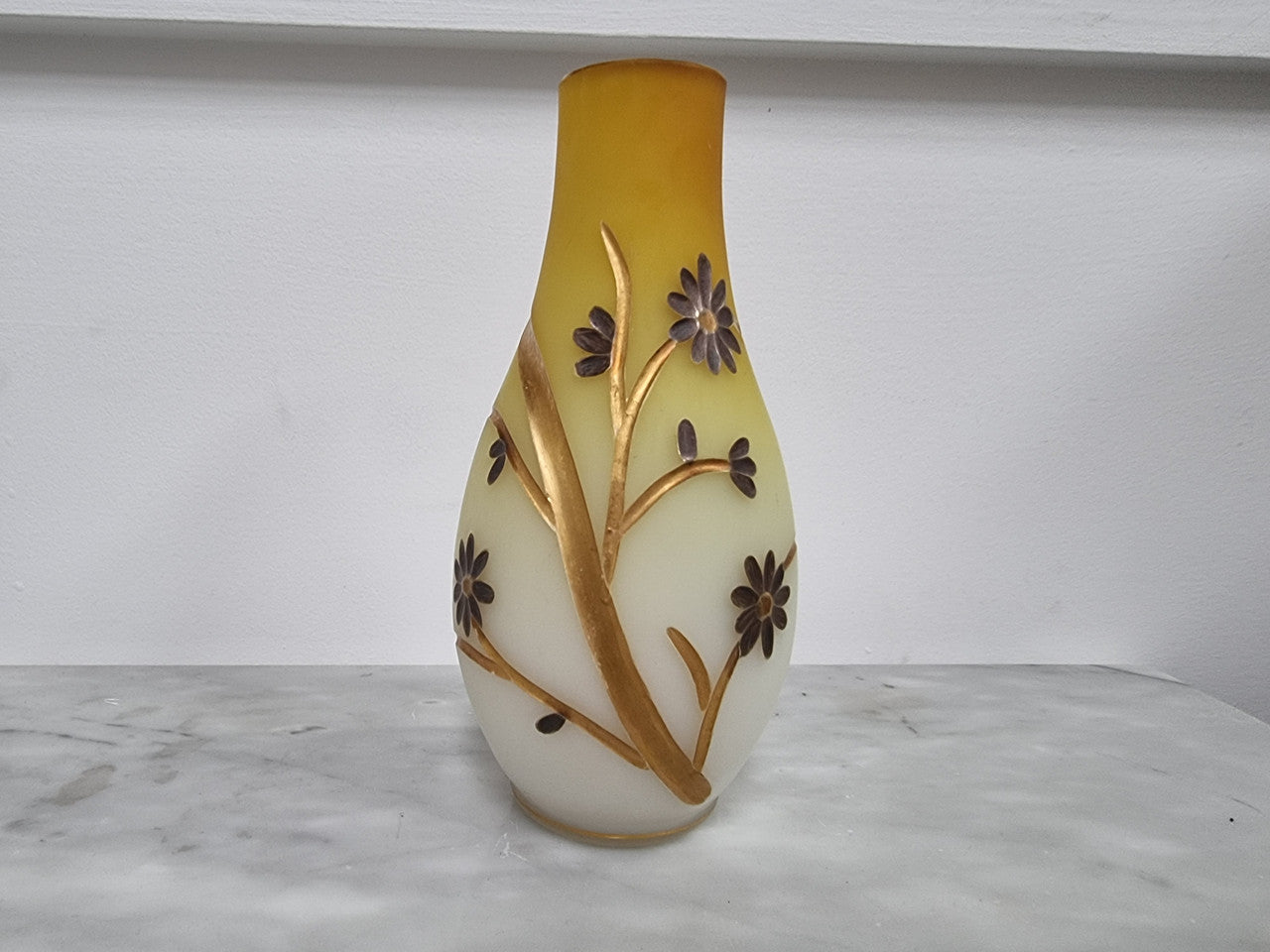 Beautiful pair of Victorian Opaline glass vases