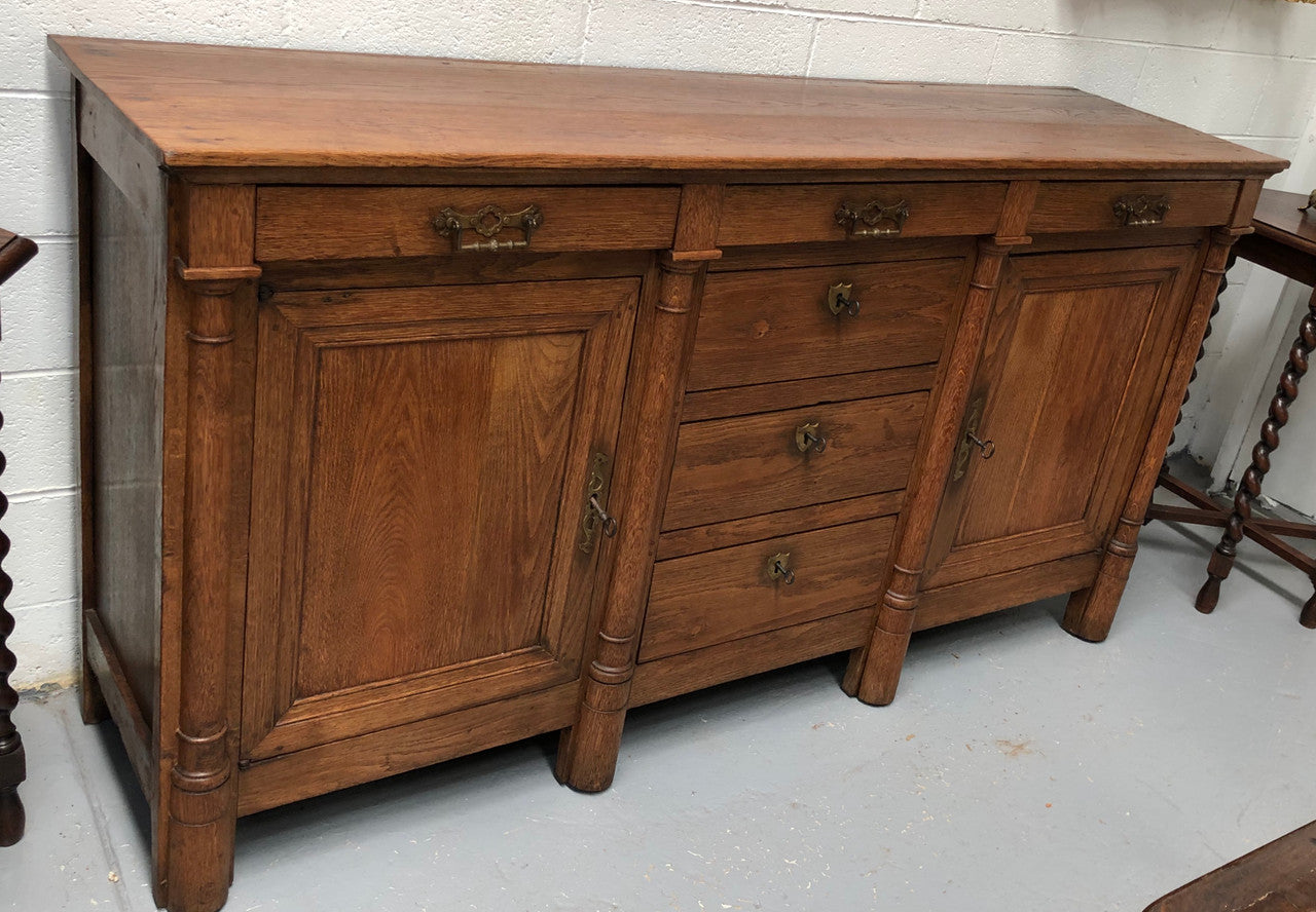 Early 19th Century Empire Oak Sideboard
