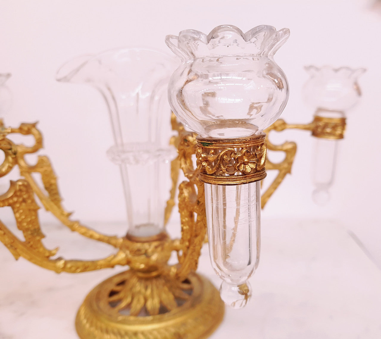 Antique French Empire Gilt Epergne