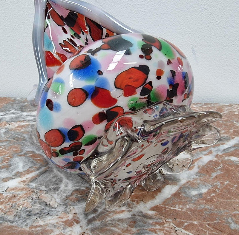 Beautiful Antique small Art Glass vase with lovely colours in good original condition