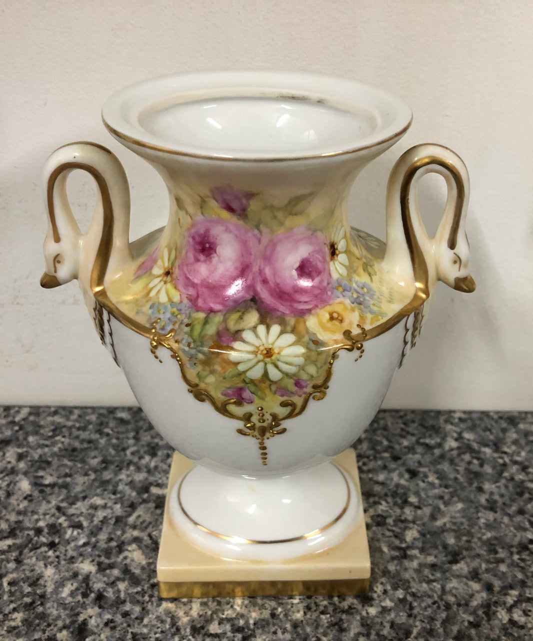 Beautiful Hand Painted Decorative Lidded Vase
