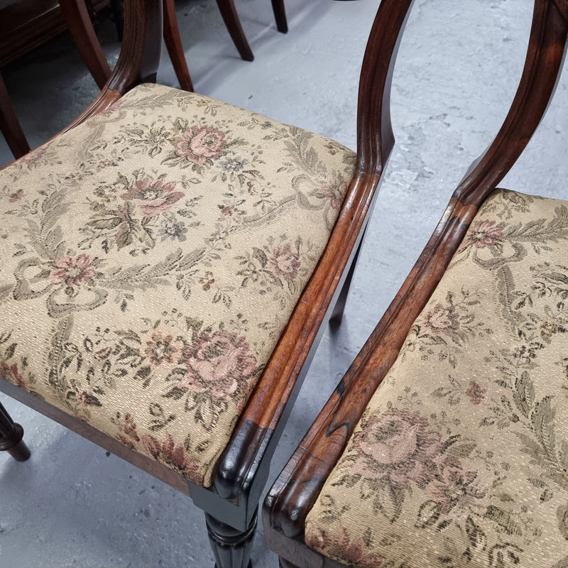 Stunning William IV carved Rosewood chairs from circa 1840's. Sourced locally they are in good original condition. Being sold individually for $450.00 each.