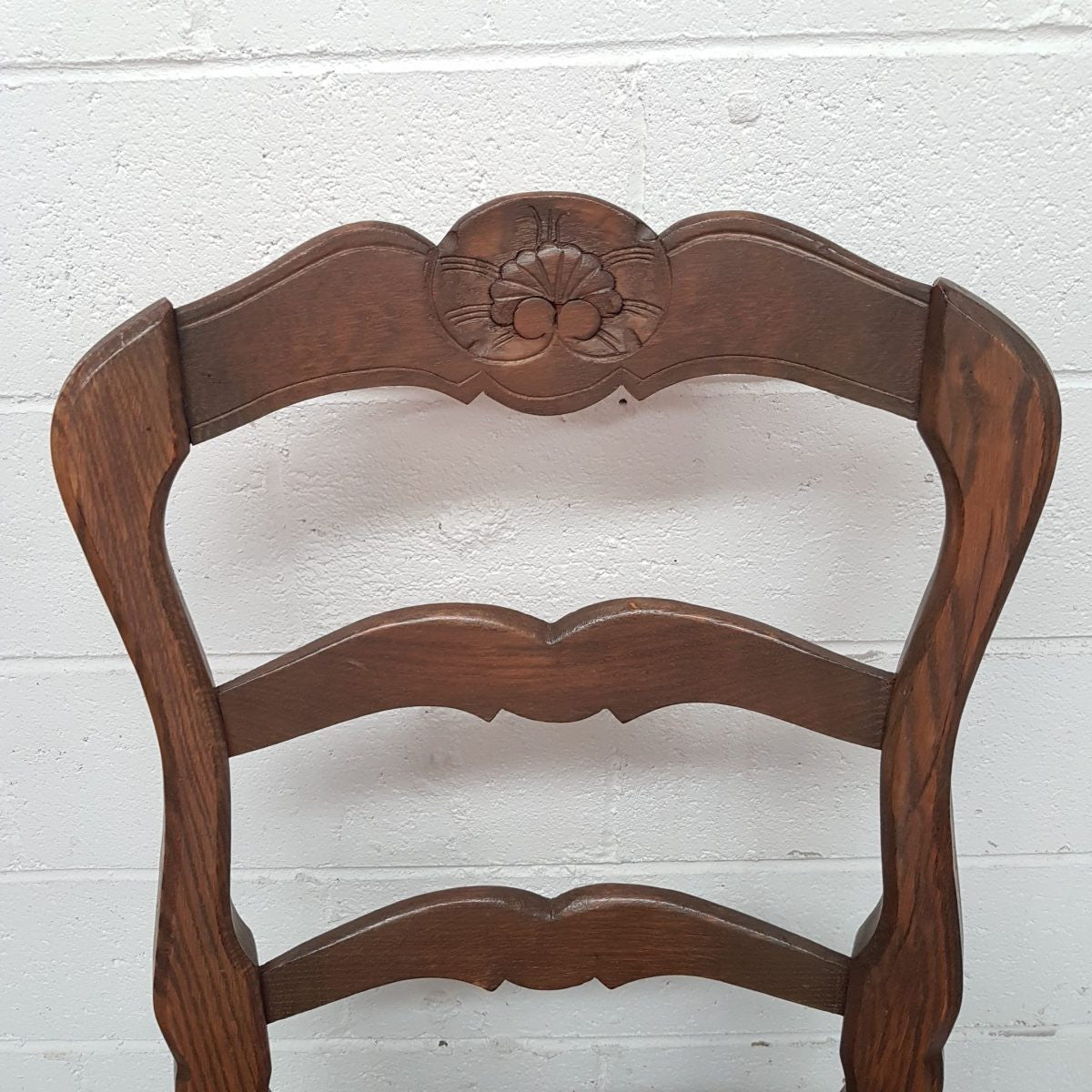 Set of Four French Oak Dining Chairs