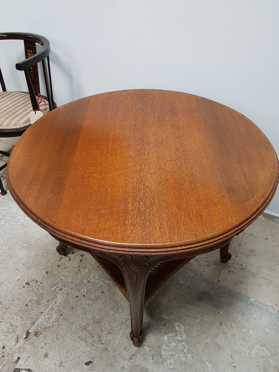 French Oak Coffee Table-3