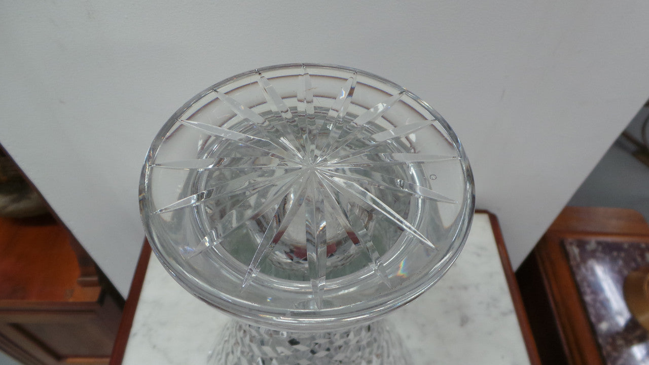 A Large Heavy Vintage Crystal Vase