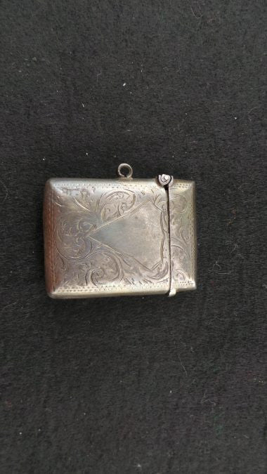 Antique Birmingham Silver Hallmarked Vesta Case
