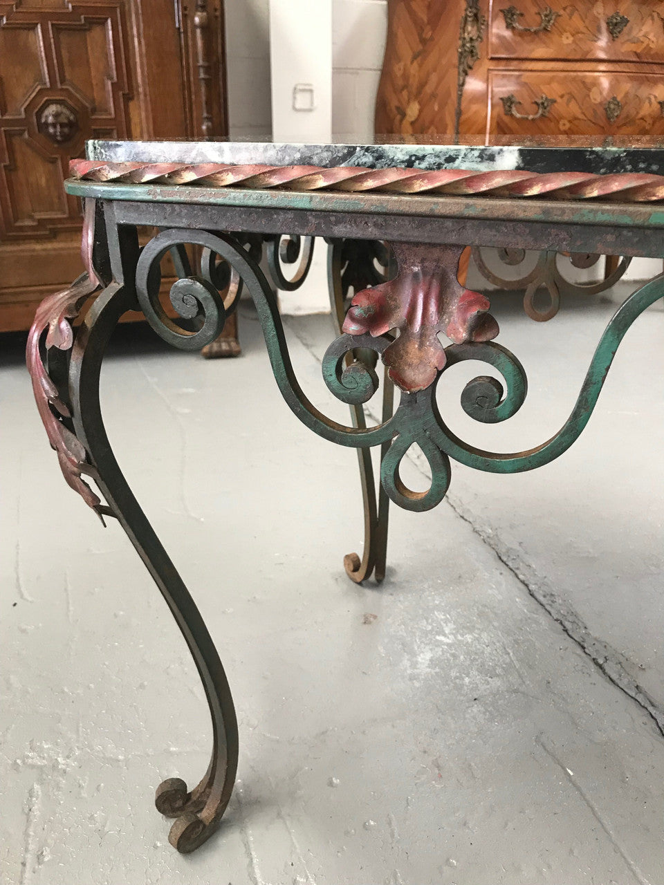 Stunning French Wrought Iron Coffee Table