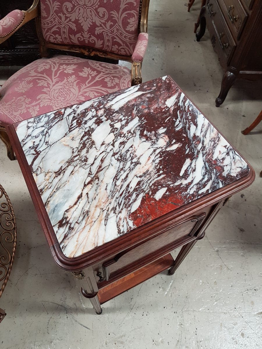 French Louis XVI Style Single Bedside Cabinet