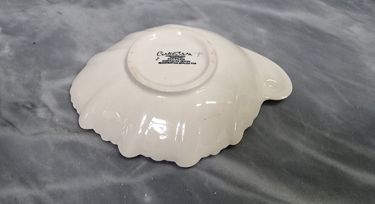Carlton Ware Cream and Gold Small Dish