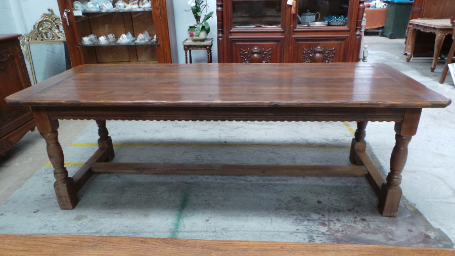 Antique French Oak Dining Table