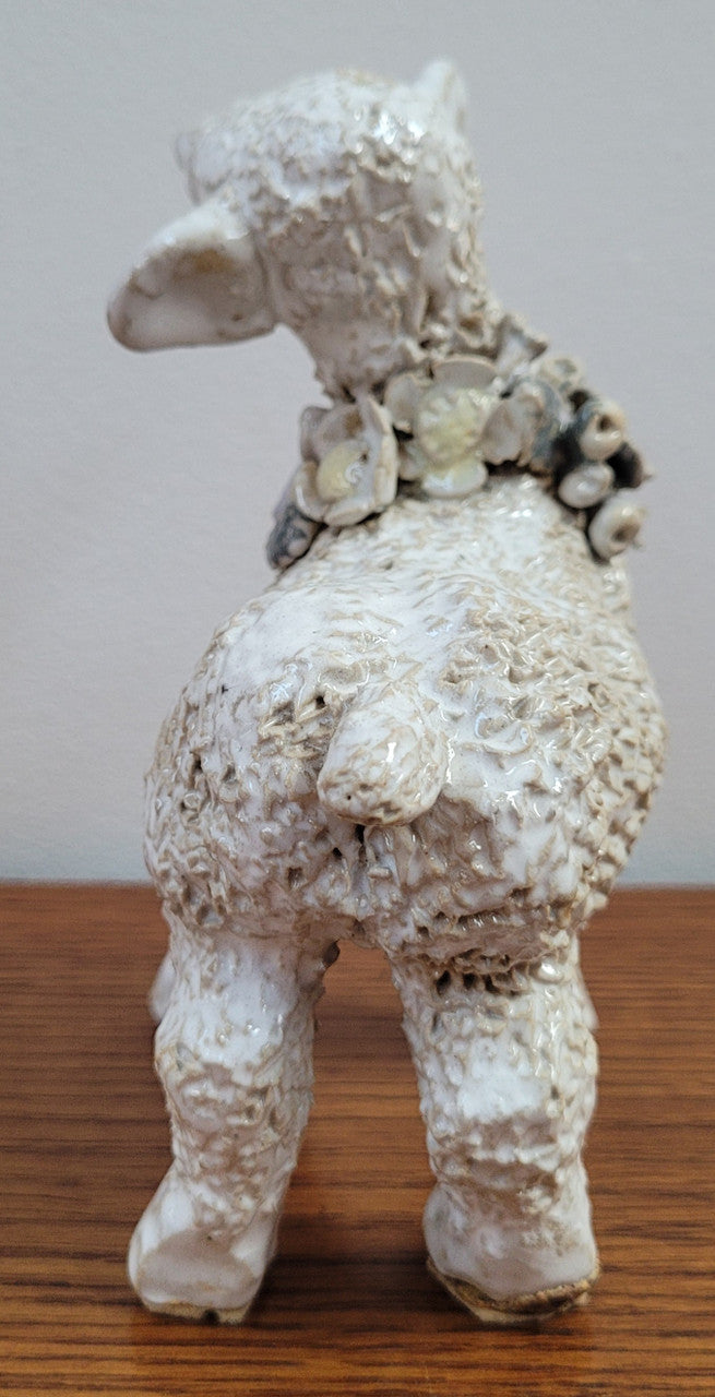 Hand Made Glazed Terra Cotta Sheep signed “Giel”. In good condition.