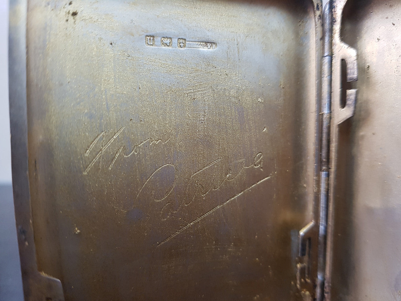 Birmingham Silver Card Case Hallmarked For sale at Moonee Ponds Antiques Airport West Showroom