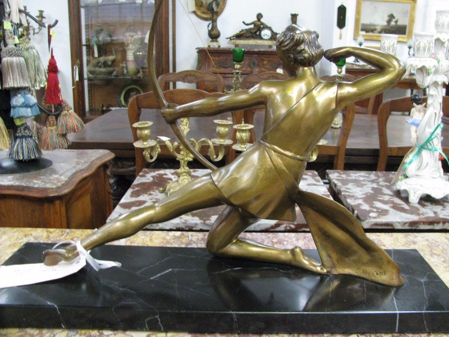 Salvatore Melani Deco Bronze Archer