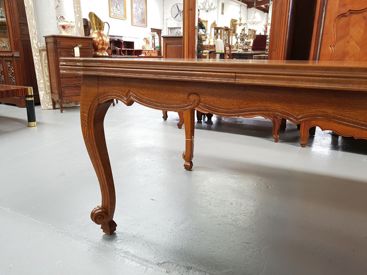 Stunning French Louis XVth style large Extension table