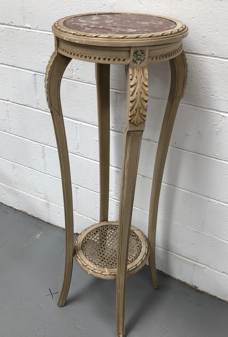 French Antique Painted Pedestal