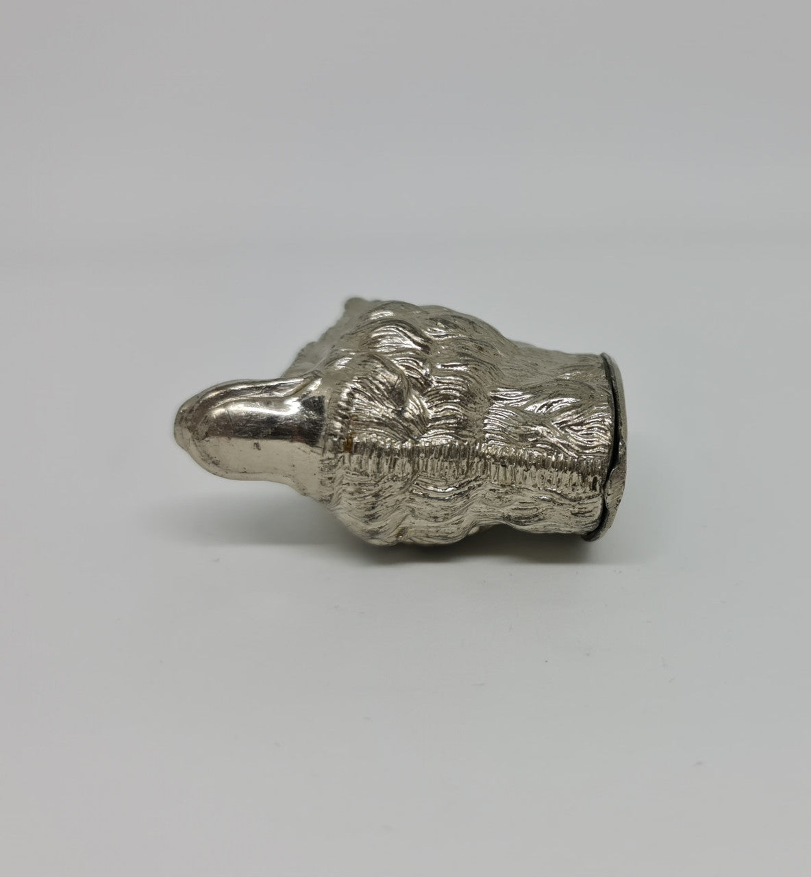 Stunning fox head silver plated match vesta case. In great original condition.