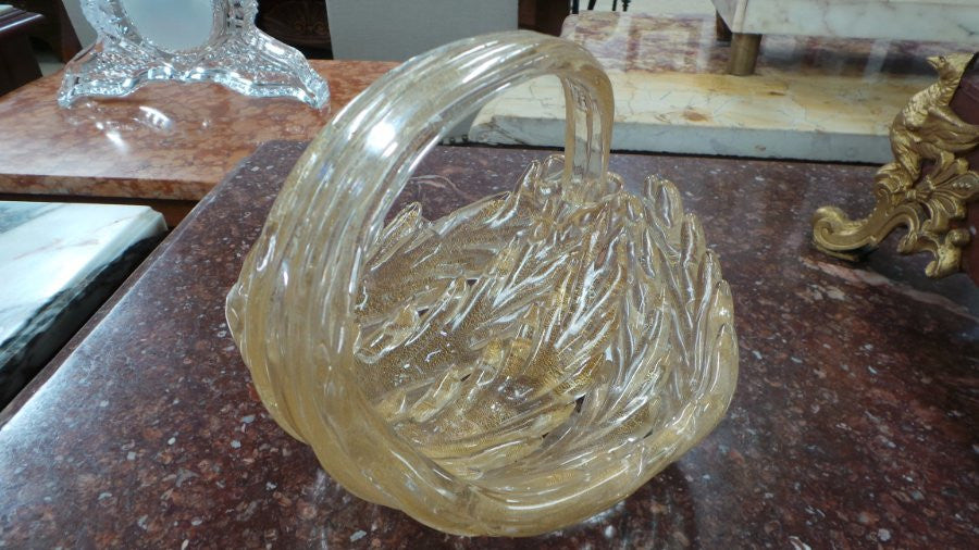 Murano Aventurine glass bowl