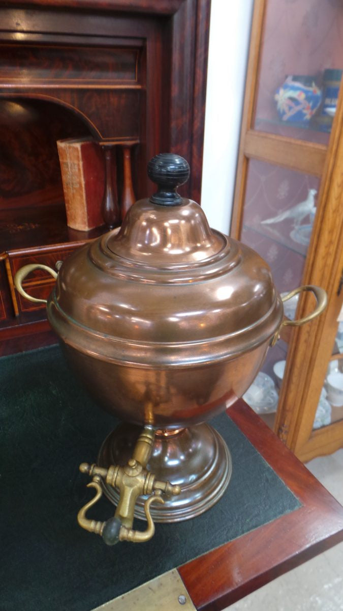 French Antique Copper Water Urn