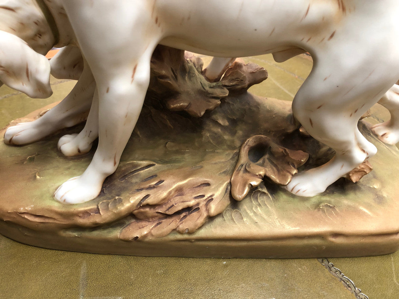 Beautiful Amphora Dogs Statue