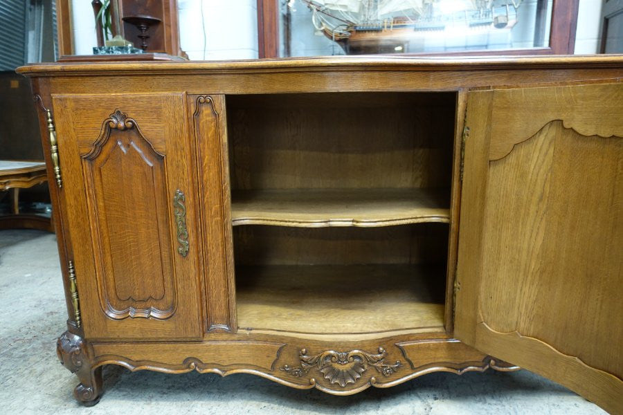 French Oak Entertainment Cupboard