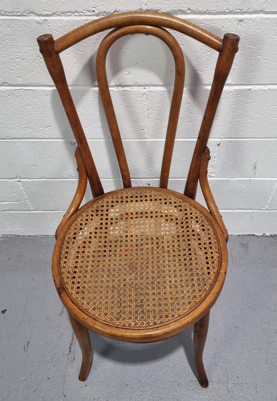 Bentwood chair with cane inset seat clean and is in good condition.