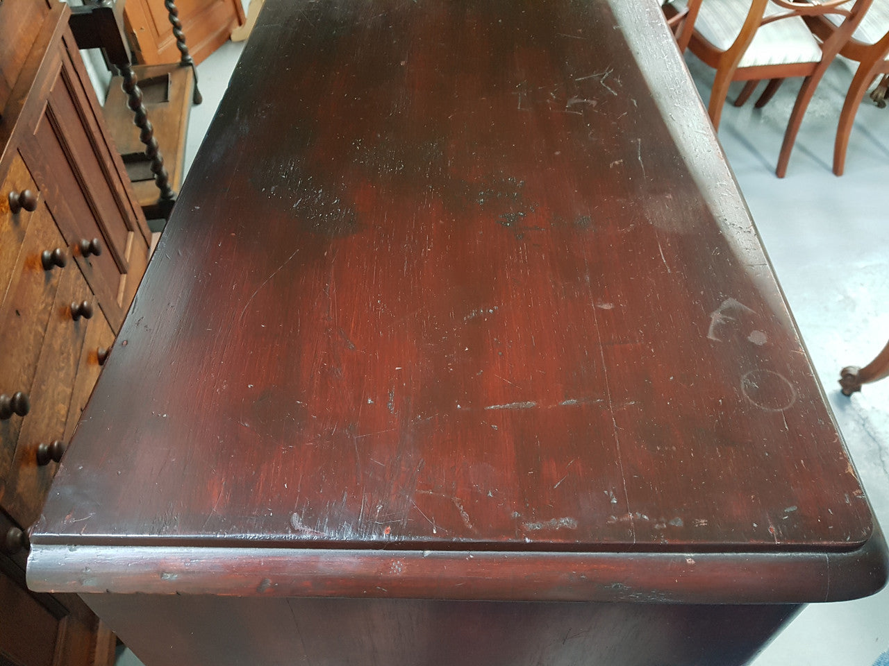 Victorian Cedar Chest Of Five Drawers