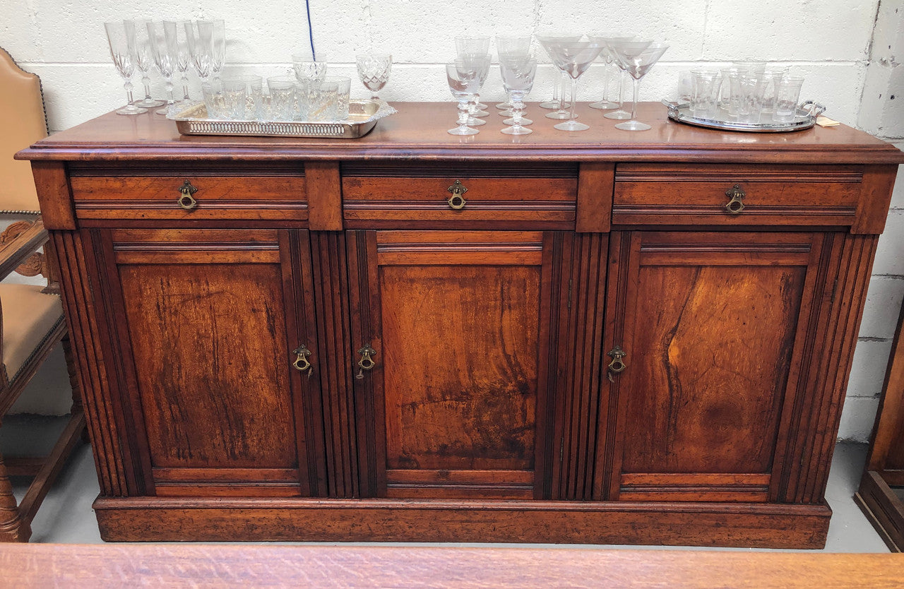 Australian Solid Cedar Three Door Sideboard