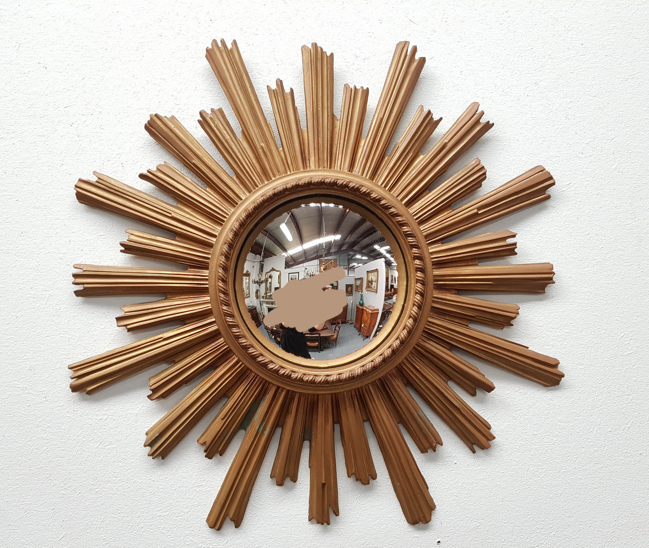 French Sunburst Wall Mirror