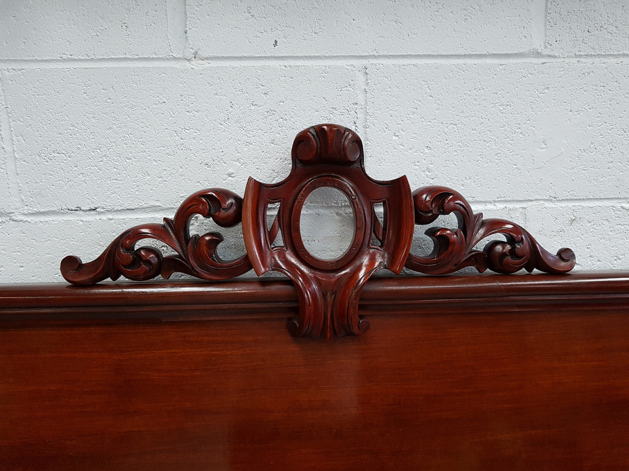 Victorian Mahogany King Size Bed Head