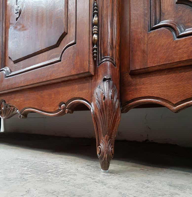 French Antique Louis XV Style Sideboard