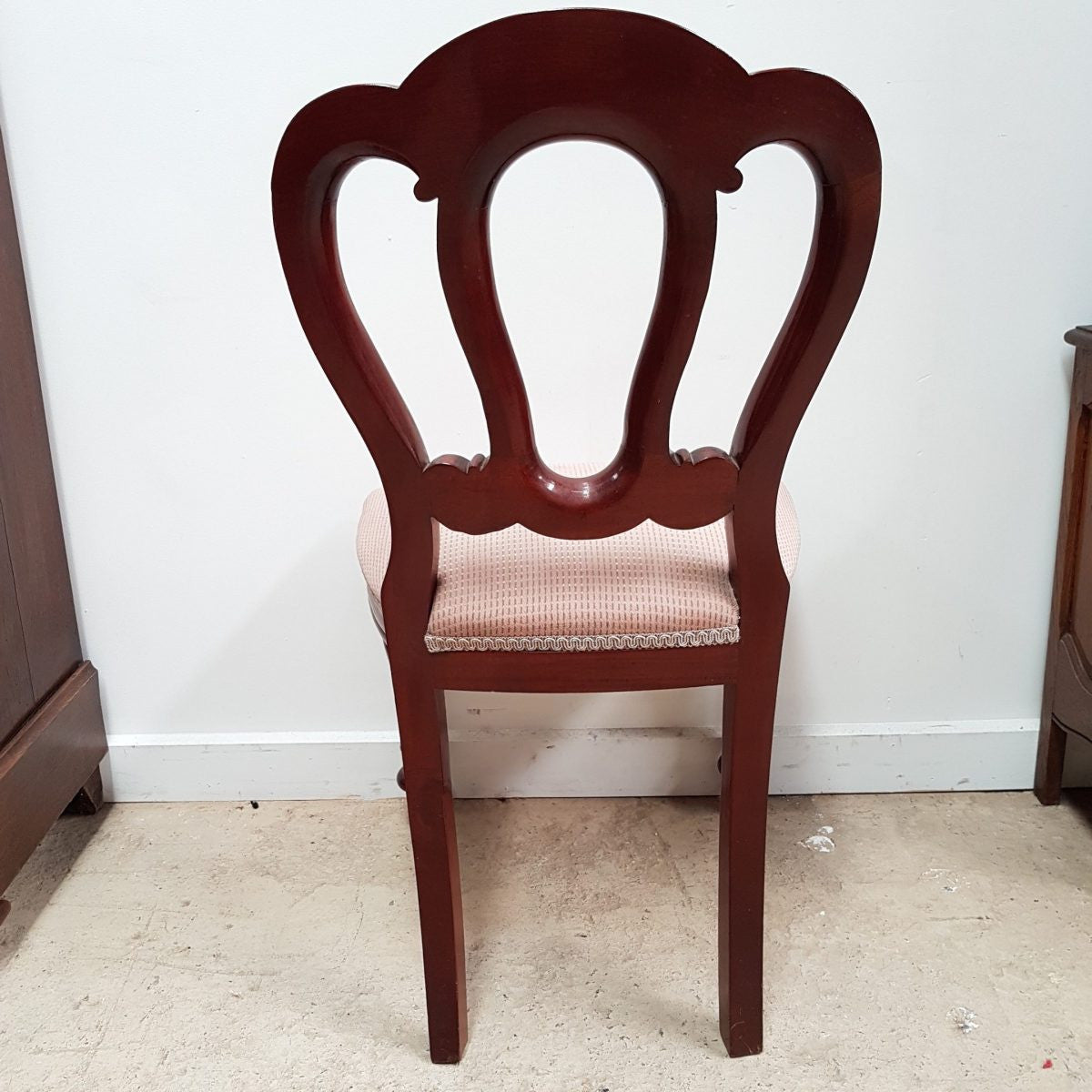 Eight Mahogany Reproduction Balloon Back Chairs
