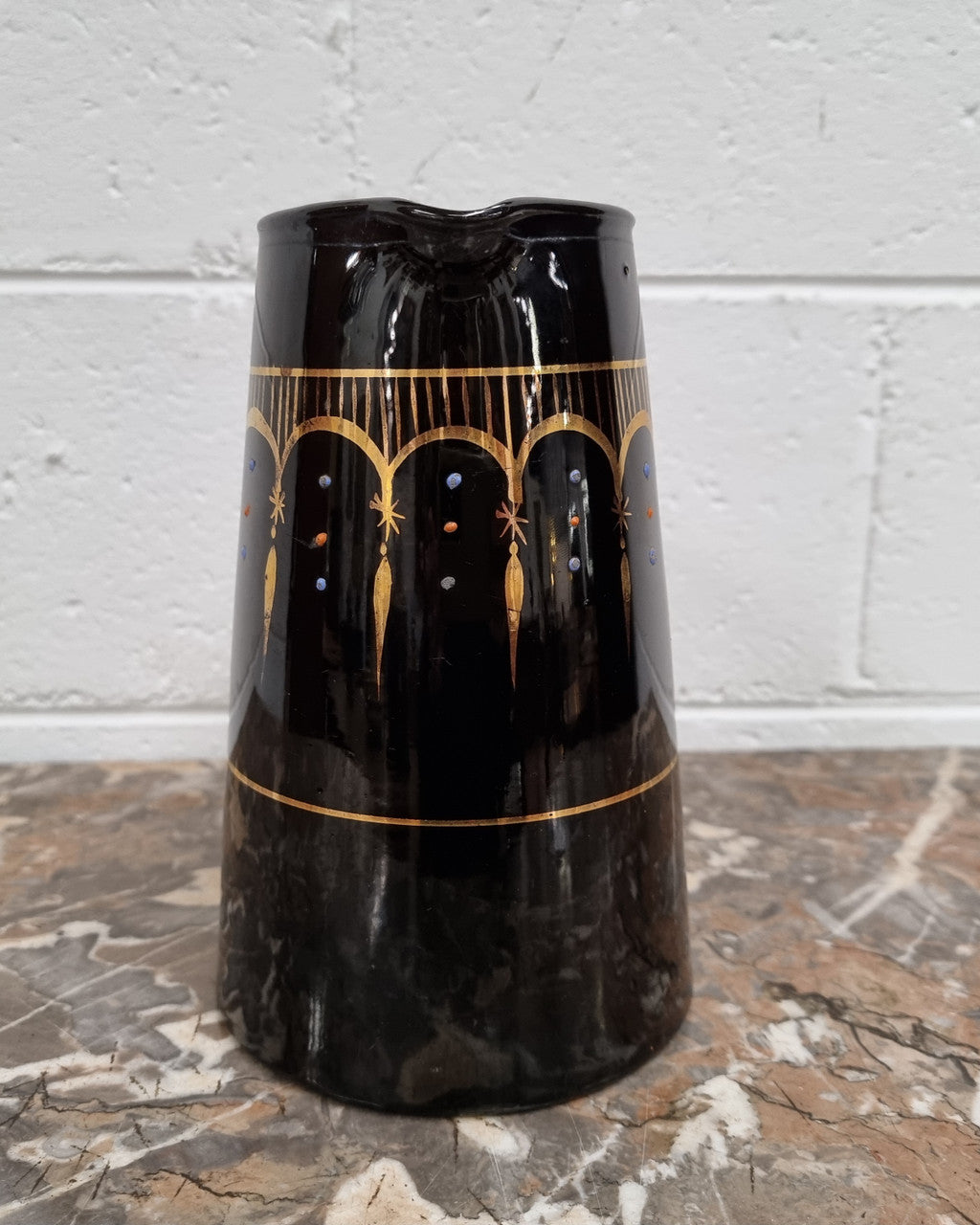Victorian Black Decorative Jug