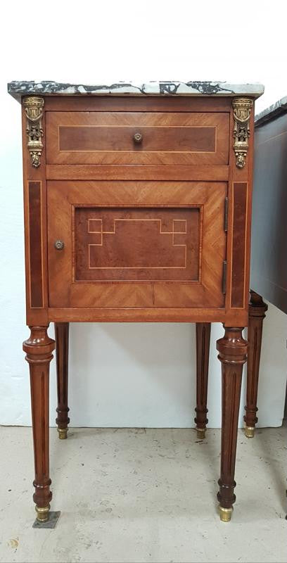 Pair of Antique French Bedside Cabinets