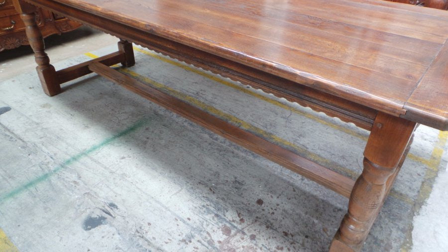 Antique French Oak Dining Table